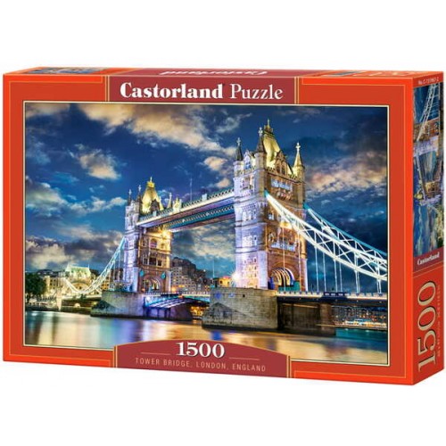 Castorland C-151141 Puzzle 1500 Teile Wolves and Castle 