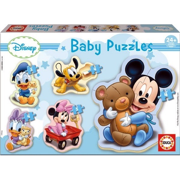 MICKEY, Educa Baby Puzzle 3-4-5 pc