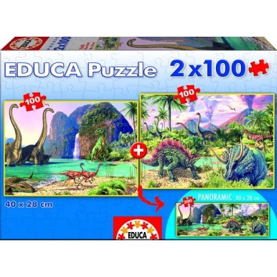 Dino World, Educa puzzle 2x100 pc