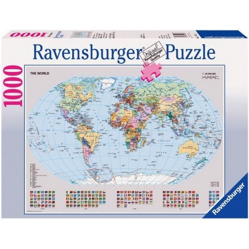Politikai világtérkép, Ravensburger Puzzle 1000 db
