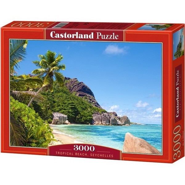 Tropical Beach - Seychelles, Castorland puzzle 3000 pc