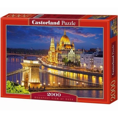 Budapesti látkép alkonyatkor,  Castorland puzzle 2000 db