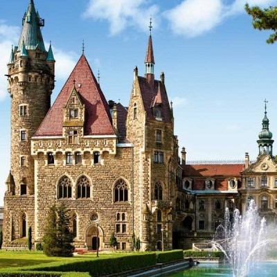 Moszna Kastély - Lengyelország, Castorland puzzle 1500 db
