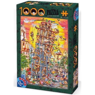 Pisai Ferde Torony, D-Toys puzzle 1000 db