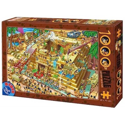 Pyramid building in Egypt, D-Toys puzzle 1000 pc