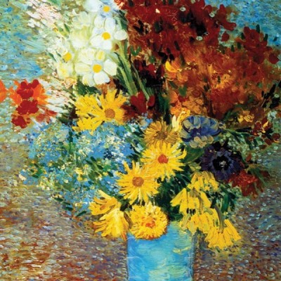 Virágok kék vázában - Van Gogh, D-Toys puzzle 1000 db