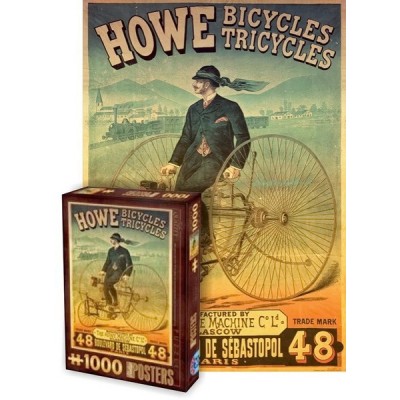 Vintage Posters - Howe Bicycles, D-Toys puzzle 1000 pc