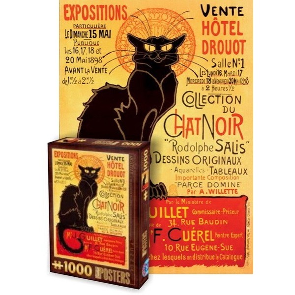 Vintage Posters - Chat Noir, D-Toys puzzle 1000 pc