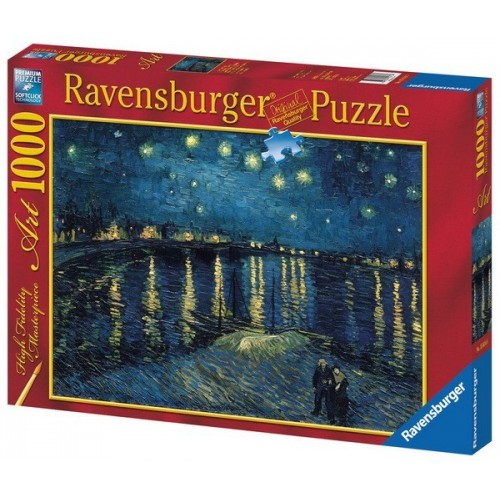 Csillagos éj a Rhone fölött - Van Gogh, Ravensburger Puzzle, 1000 darabos kirakó