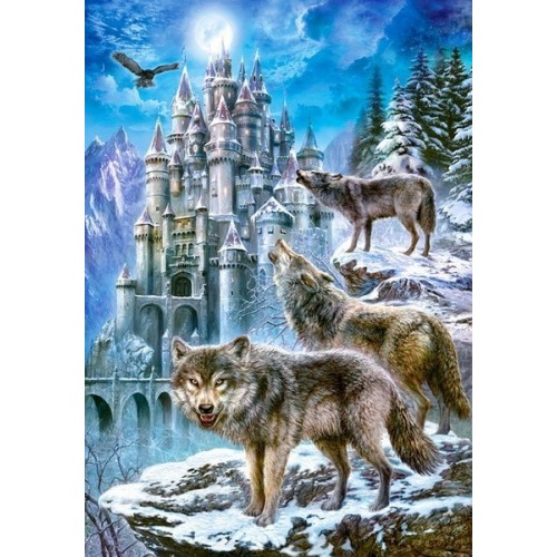 Wolves and Castle, Castorland puzzle 1500 pc