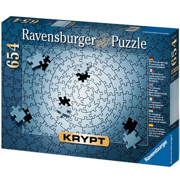 Ravensburger Krypt Puzzle - Szürke, 654 darabos kirakó