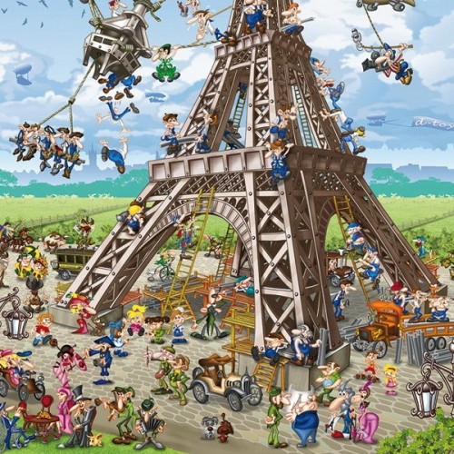 Eiffel Tower - Paris, D-Toys puzzle 1000 pc