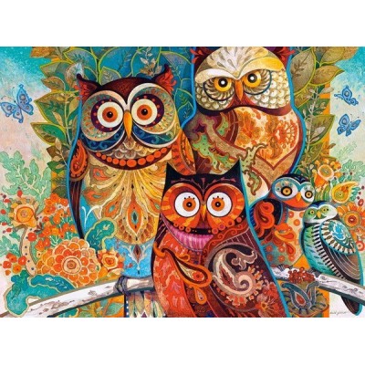 Owls - David Galchutt, Castorland puzzle 2000 pc