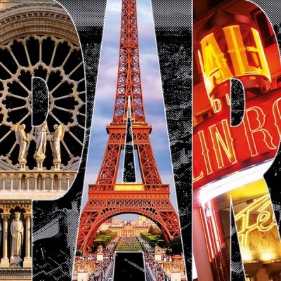 Paris - Collage, Educa Puzzle 1000 pc