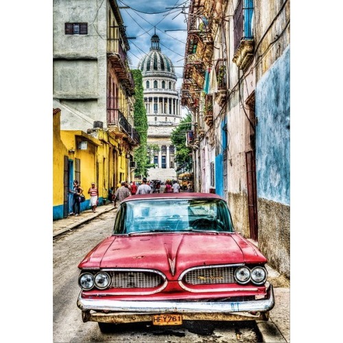 Vintage Car in Old Havana, Educa Puzzle 1000 pc