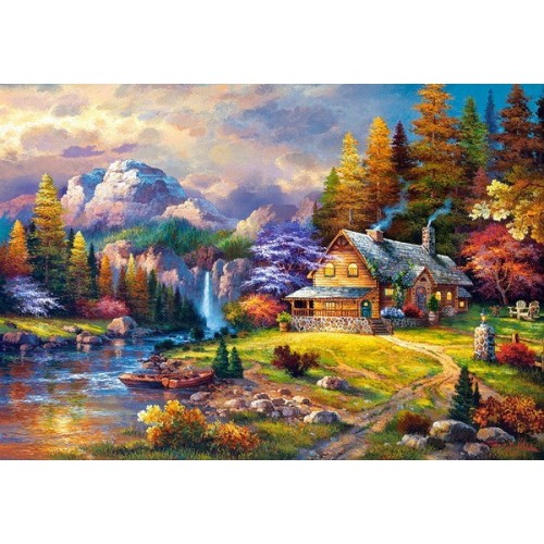 Mountain Hideaway - James Lee, Castorland puzzle 1500 pc