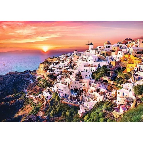 Santorini naplementében - 1000 darabos Trefl puzzle