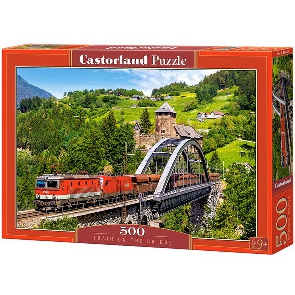 Vonat a hídon, 500 darabos Castorland puzzle