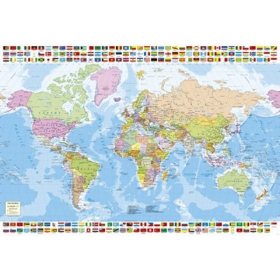 Political Worldmap, Educa Puzzle 1500 pc