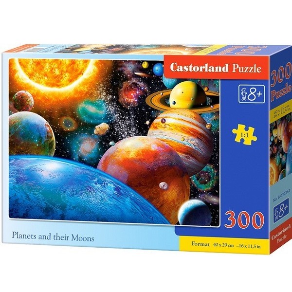 Bolygók és holdjaik, 300 darabos Castorland puzzle