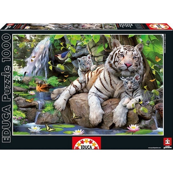 Bengáli fehér tigrisek, Educa Puzzle 1000 darabos kirakó