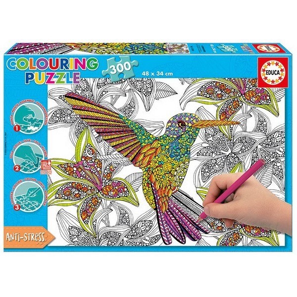 Kolibri, Educa 300 darabos színezhető puzzle