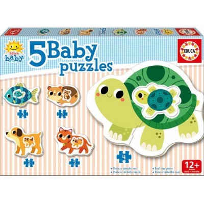 Állatok és állatbébik, Educa baba puzzle (2-3-4 darabos)