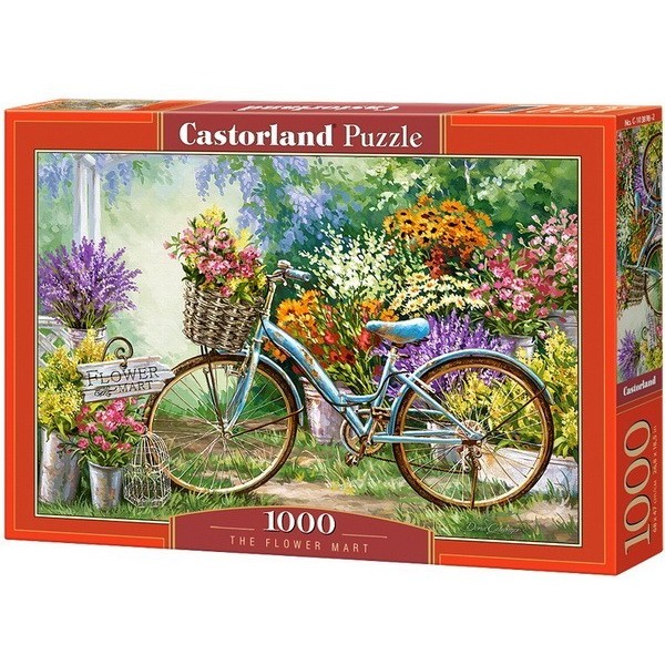 Virágpiac, 1000 darabos Castorland puzzle