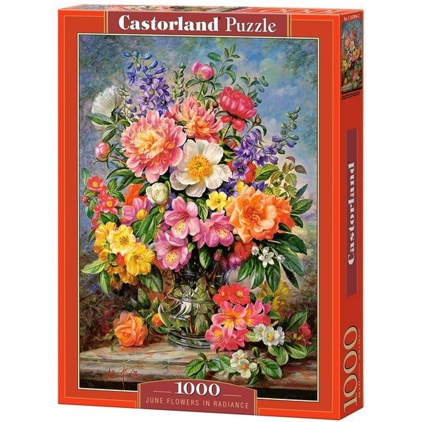 Ragyogó júniusi virágok, 1000 darabos Castorland puzzle