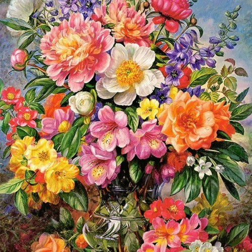 Ragyogó júniusi virágok, 1000 darabos Castorland puzzle