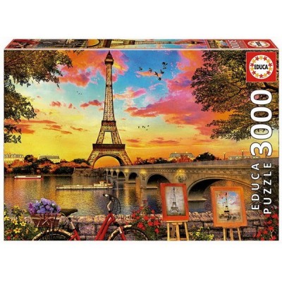 Naplemente Párizsban, 3000 darabos Educa puzzle