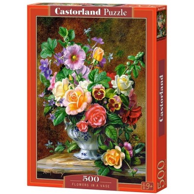 Virágcsendélet, 500 darabos Castorland puzzle