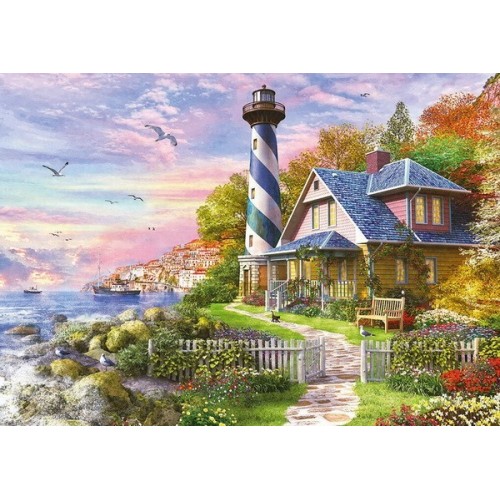 Lighthouse at Rock Bay, Educa jigsaw puzzle 1000 pc