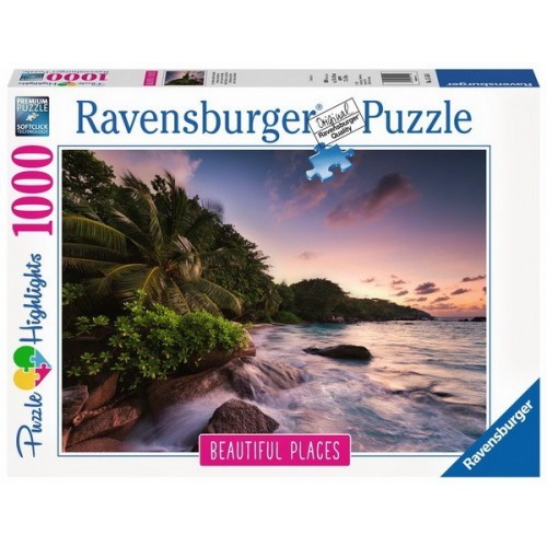 Praslin-sziget - Seychelle-szigetek, 1000 darabos Ravensburger puzzle