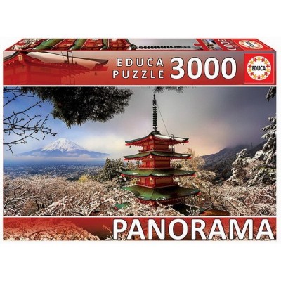 Chureito pagoda - Japán, 3000 darabos Educa puzzle