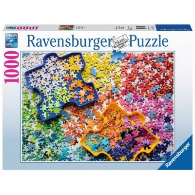 Puzzle rakosgatók asztala, 1000 darabos Ravensburger puzzle