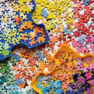 Puzzle rakosgatók asztala, 1000 darabos Ravensburger puzzle