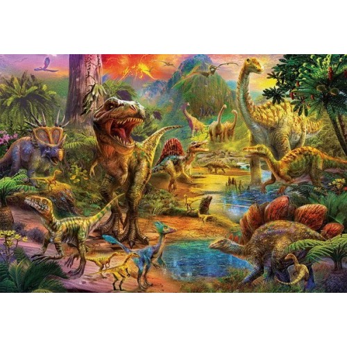 Dinoszauruszok világa, 1000 darabos Educa puzzle