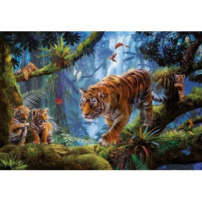A dzsungel tigrisei, 1000 darabos Educa puzzle