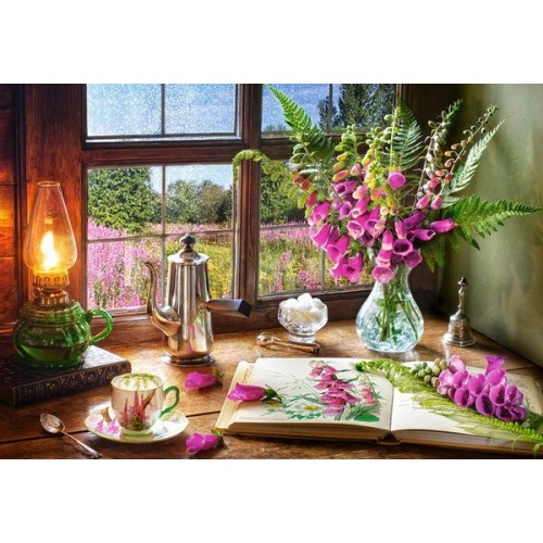 Still Life with Violet Snapdragons, Castorland Puzzle 1000 pc