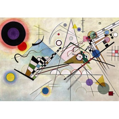 Kompozíció 8 - Wassily Kandinsky, 1000 darabos D-Toys puzzle