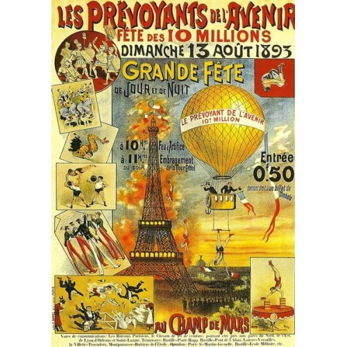 Régi plakátok - Les Prévoyants de l'Avenir, 1000 darabos D-Toys puzzle