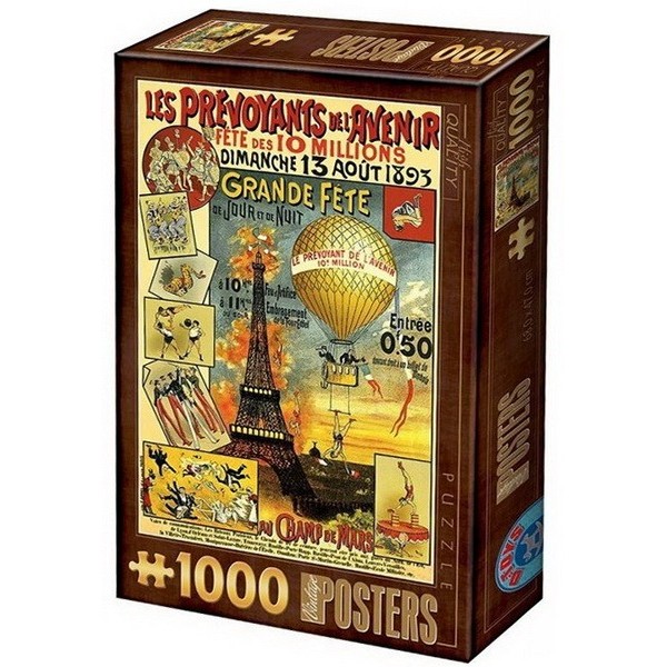 Régi plakátok - Les Prévoyants de l'Avenir, 1000 darabos D-Toys puzzle