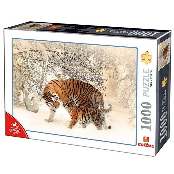 Tigrisek, 1000 darabos D-Toys puzzle