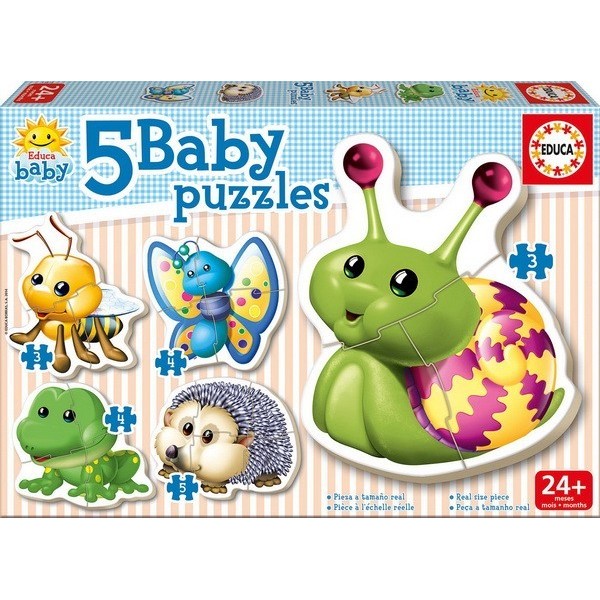 Educa Baby puzzles, The Surrounding Fauna, 3-4-5 pieces