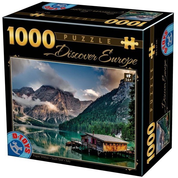 Pragser Wildsee - Dél-Tirol, 1000 darabos D-Toys puzzle