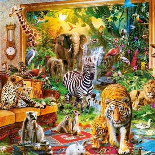 Dzsungellé vált nappali, Castorland Puzzle 1000 darabos képkirakó