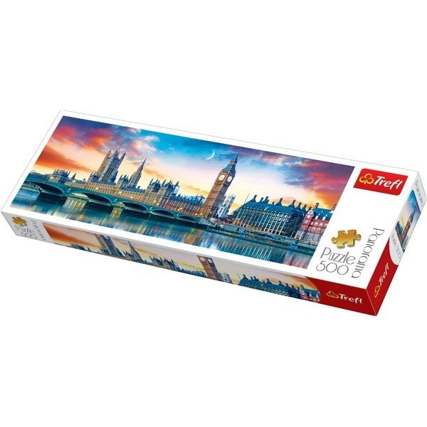 Big Ben és a Westminster-palota, 500 darabos Trefl panoráma puzzle