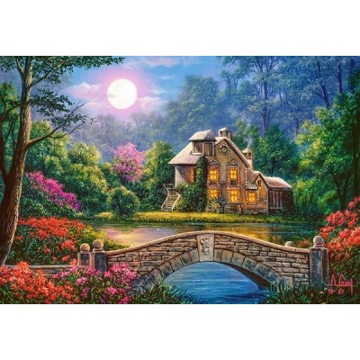 Cottage in the Moon Garden, Castorland Puzzle 1000 pc