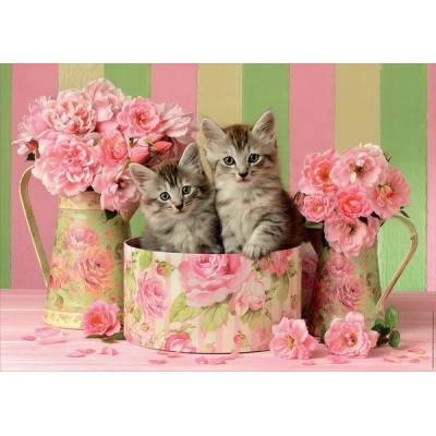 Kittens with roses, Educa Puzzle 500 pcs